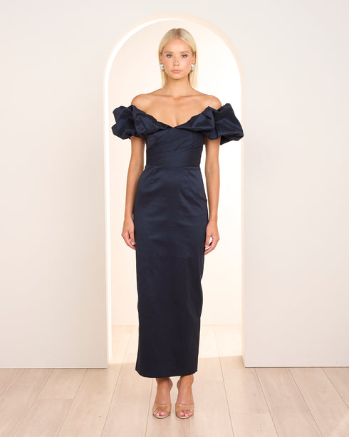 Wylda Off Shoulder Tuck Dress